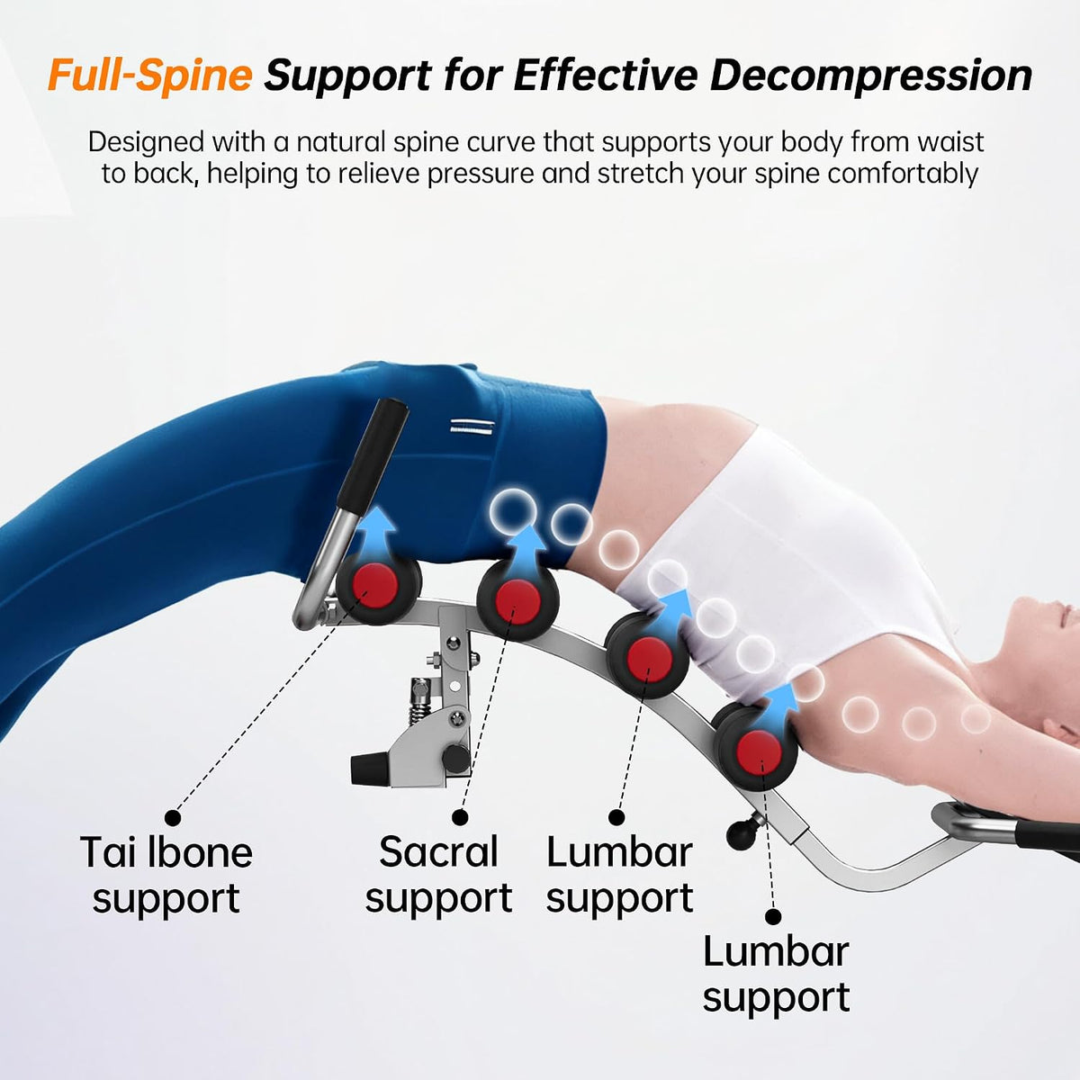 seanleecore Inversion Table for Back Pain Relief - 350lbs Capacity, Improve Posture and Spinal Health - Ideal for Home and Gym Use