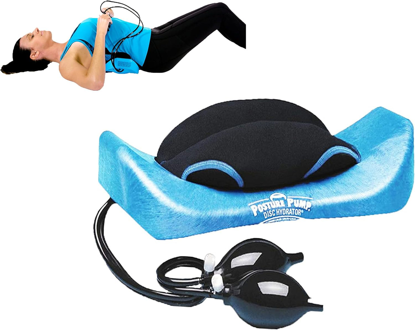 Posture Pump® Back Stretcher for Lower Back Pain Relief Lumbar Traction Device and Spine Stretcher for Spinal Decompression Elliptical Rocker™ Model 2000 Disc Hydrator®