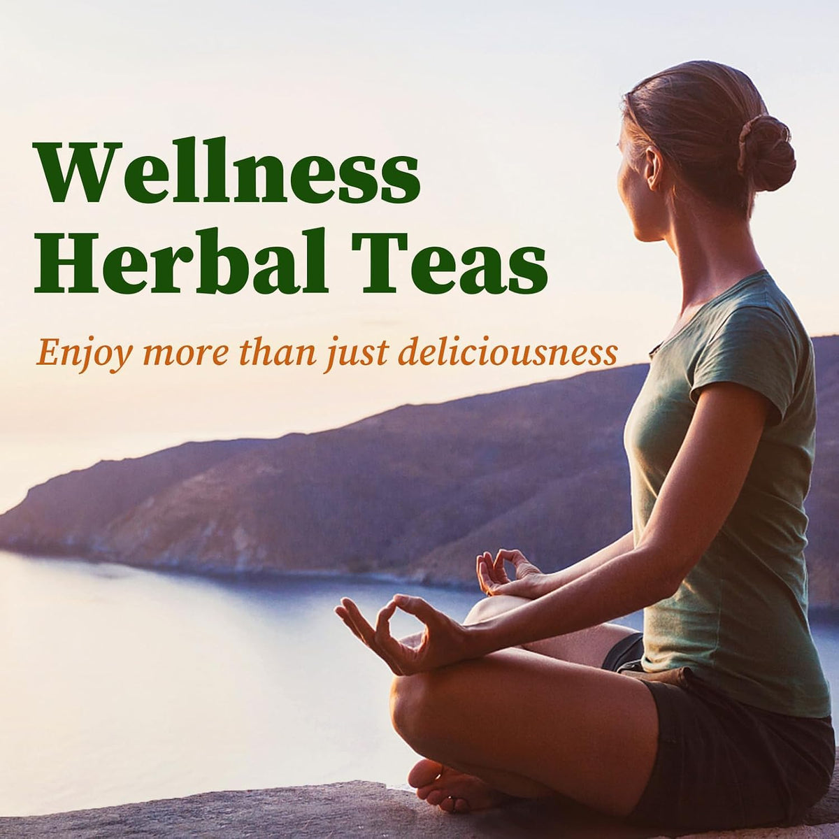 FullChea Spearmint Tea Bags, 40 Counts, Non-GMO, Caffeine-Free