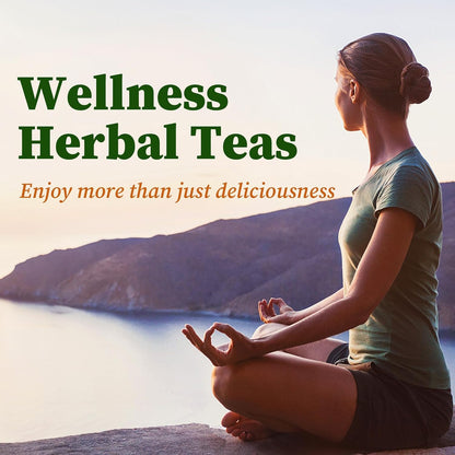 FullChea Spearmint Tea Bags, 40 Counts, Non-GMO, Caffeine-Free