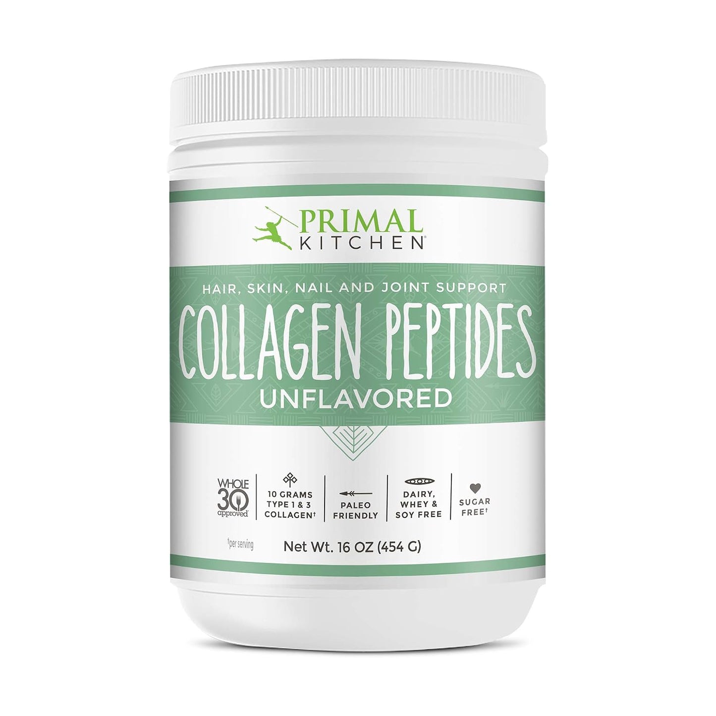 Primal Kitchen Matcha Collagen Keto Latte Powder, Sugar-Free Collagen Peptides, 9.33 Ounces