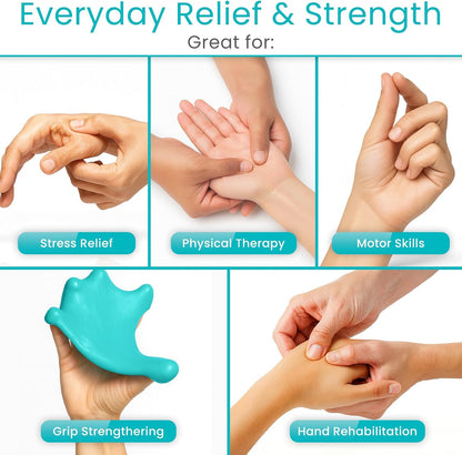 Vive Therapy Putty for Adults, for Hand (2 Pack) - Occupational Sensory Stress Relief Tools - for Physical Exercise, Finger Pain, Grip Strength, Rehab, Arthritis, Forearms, Fidgeting, Motor Skills