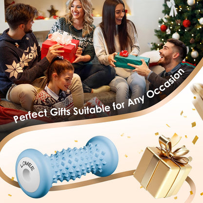 LOMEE Foot Roller Massager for Plantar Fasciitis, Foot Arch and Heel Pain Relief, Deep Tissue Muscle Massage, Feet Ergonomic & Rounded Top Design