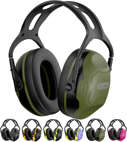 Dr.meter Ear Protection Ear Muffs, Noise Cancelling Headphones for Adults Kids 31dB Earmuffs for Noise Reduction, Hearing Protection for Shooting Gun Range, Mowing, Monster Jam, Sensory, Fireworks