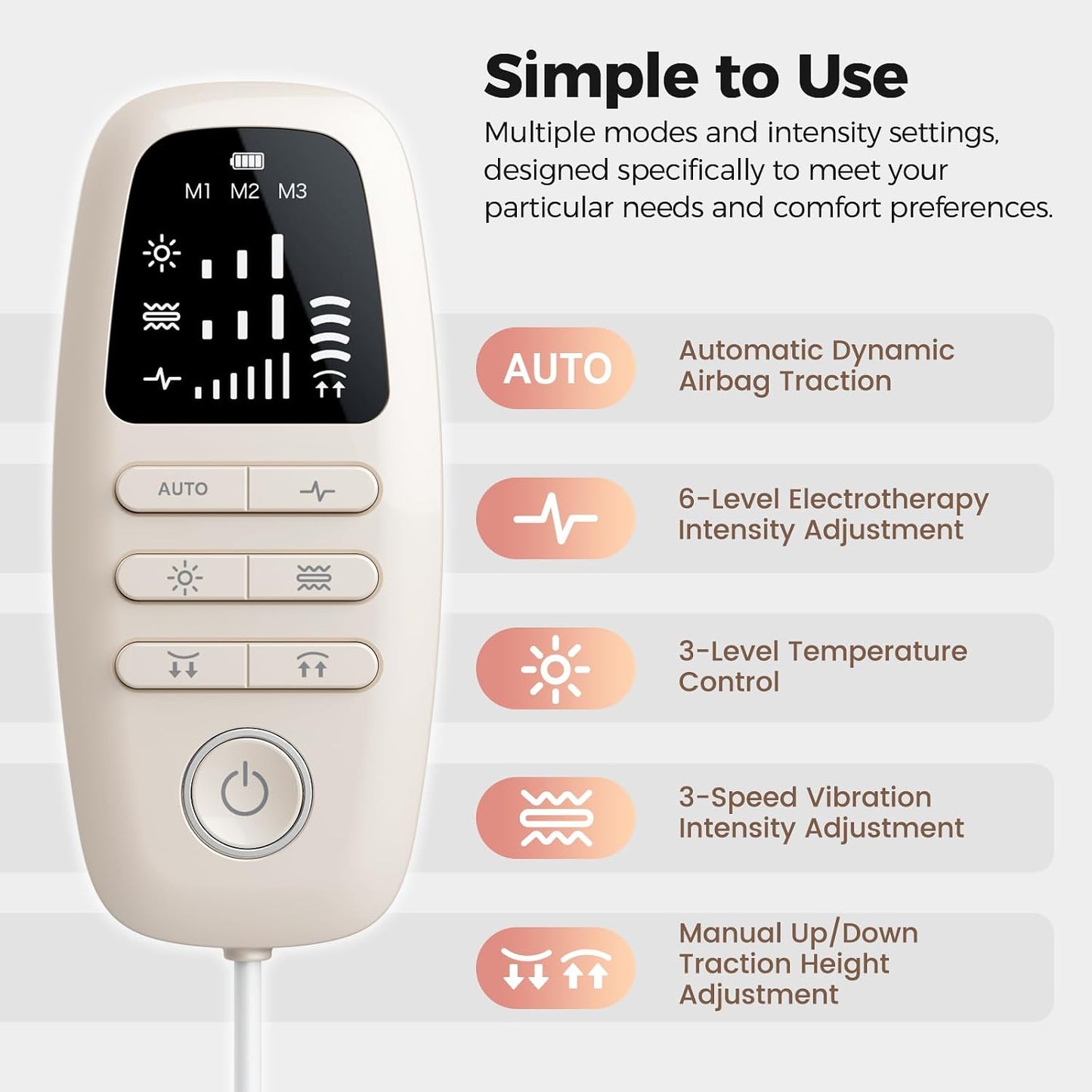 Quadruple Fusion Lower Back Massager for Back & Sciatica Pain Relief, Back Stretcher for Spinal Decompression, Lumbar Traction Device with Rocking Stretch & Height Adjust, Relaxation & Exercise Gift
