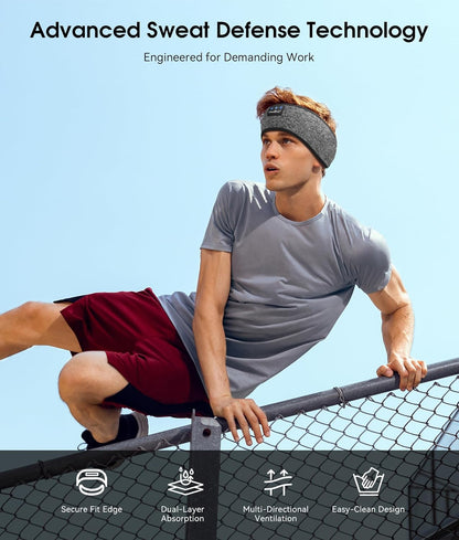 MUSICOZY Sleep Headphones Bluetooth 5.4 Headband, Wireless Earphones Music Sleep Earbuds Sleeping Eye Mask with HD Stereo Speakers for Workout Running Travel Yoga, Ideal Gifts for Men Women Mom Dad