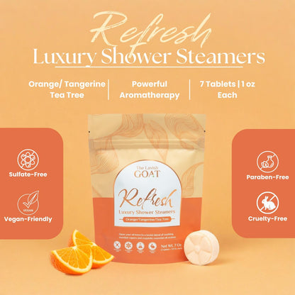 TLG Soothe Shower Steamers Aromatherapy 7 Pack – USA Made with Extra Menthol, Peppermint & Eucalyptus – Shower Bomb for Relaxation, Stress & Sinus Relief – Gift for Men & Women