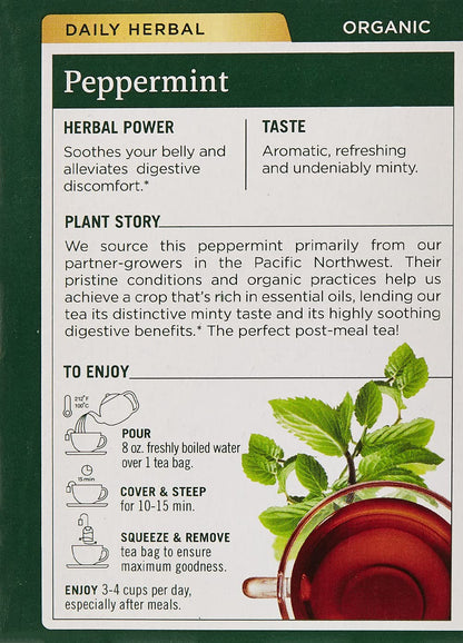 Traditional Medicinals Tea Peppermint Organic, 16 ct