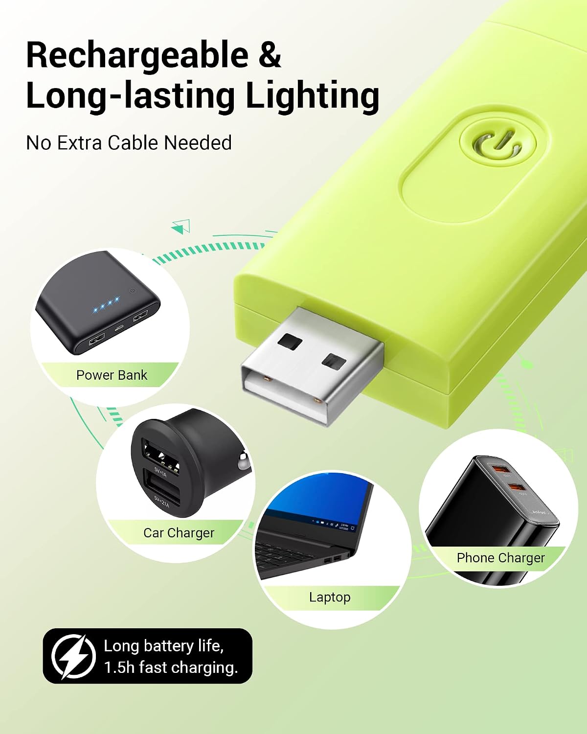 DEWENWILS USB Rechargeable Book Light for Reading in Bed, LED Book Reading Lights with Clip, Perfect for Bookworms, Kids, Warm White, Brightness Adjustable (Blue)