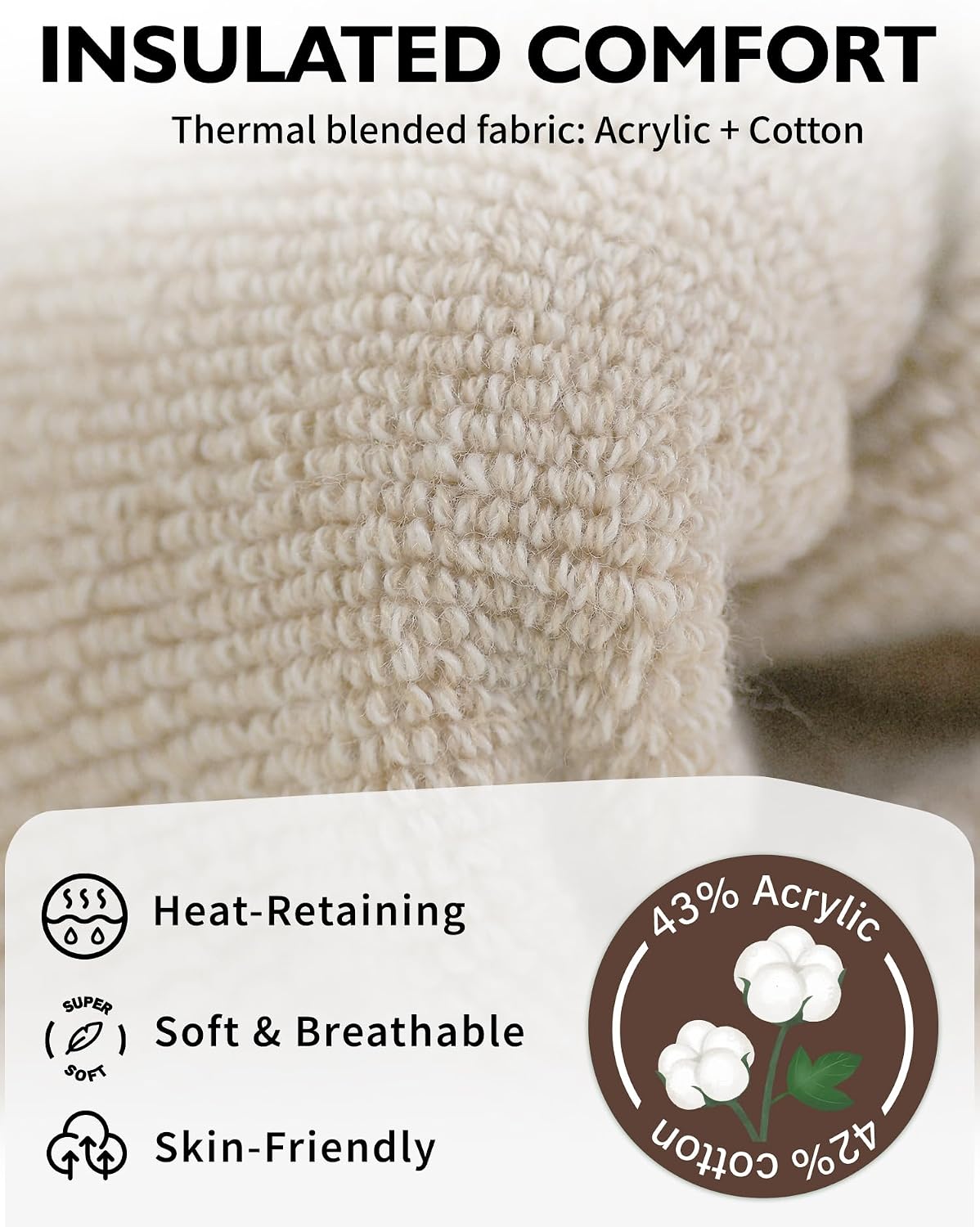CLOSEMATE Womens Thick Full Cushioned Thermal Warm Boot Socks for Winter 3 Pairs