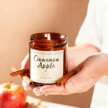 Soy Candles Set of 4, 9oz Natural Soy Wax Aromatherapy Candles, Home Scented Candles with 4 Scents (Lavender, Amber Sandalwood, White Sage, Coconut Vanilla), Gifts for Mom, Women, Relaxation, Yoga