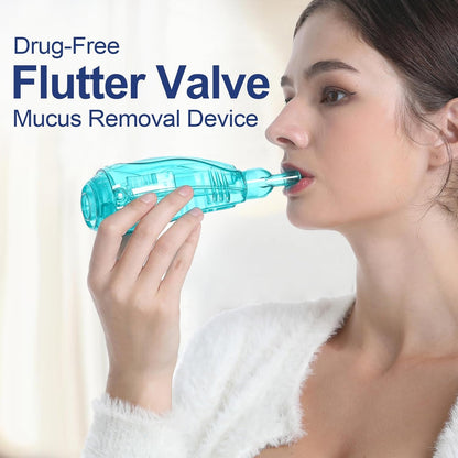 Flutter Valve Device for Lungs, Breathing Exercise Device, Adjustable Resistance Breathing Trainer