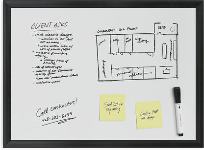 U Brands Magnetic Whiteboard, White Board Dry Erase Board for Wall, 11 x 18
