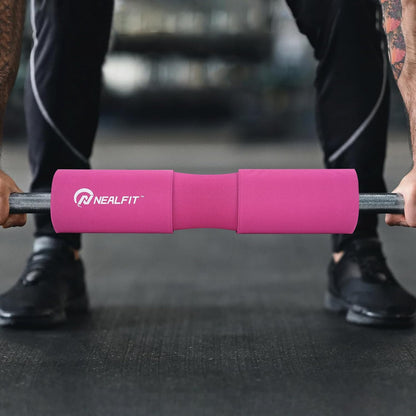 NEALFIT Barbell Pad Squat Pad for Squats—Squat Bar Pad—Great for Weightlifting,Lunges and Hip Thrusts—Foam Sponge Pad—Fit Standard and Olympic Bars Perfectly