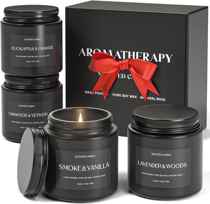 Scented Candle Gift Set, Soy Candles for Women, Sleep Candles for Home Scented, 2 Pack Aromatherapy Candle for Relaxing, Sleep, Stress Relief & Home Decor