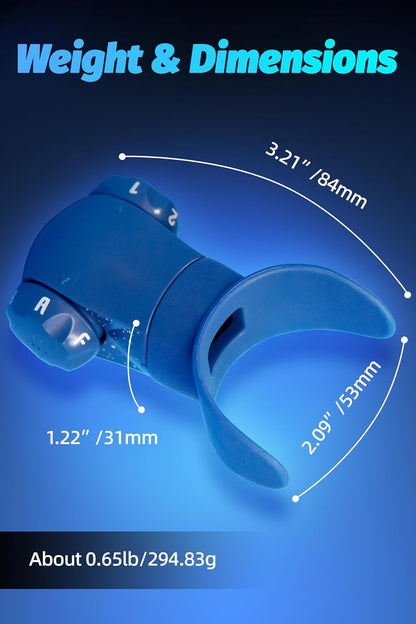 Breathing Exercise Device,Breathers Trainers Exerciser with Adjustable Inspiratory/Expiratory Vibration Fitness for Wellness