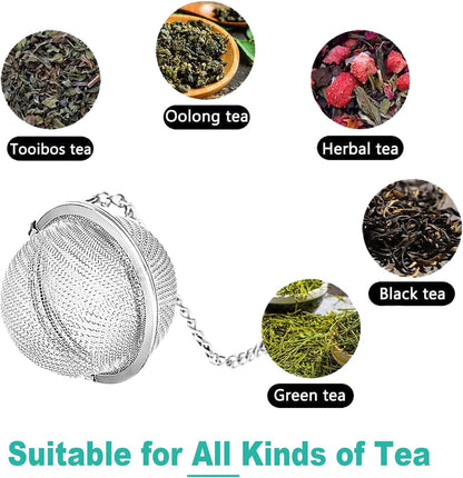 NSTaygate 2pcs Tea Infuser,Loose Leaf Tea Steeper Tea Strainer with Charm Handmade Dragonfly Butterfly Pendant Tea Ball Tea Filter Tea Infusers for Loose Tea