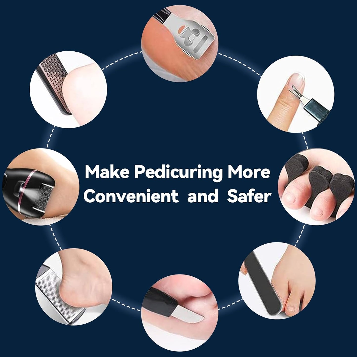 Wea&Hea Electric Callus Remover for Feet with Rechargeable Waterproof 17 in 1 Professional Pedicure Kit with 3 Roller Heads 2 Speed,Foot File, Foot Care Tools Perfect for Dead Hard Cracked Dry Skin