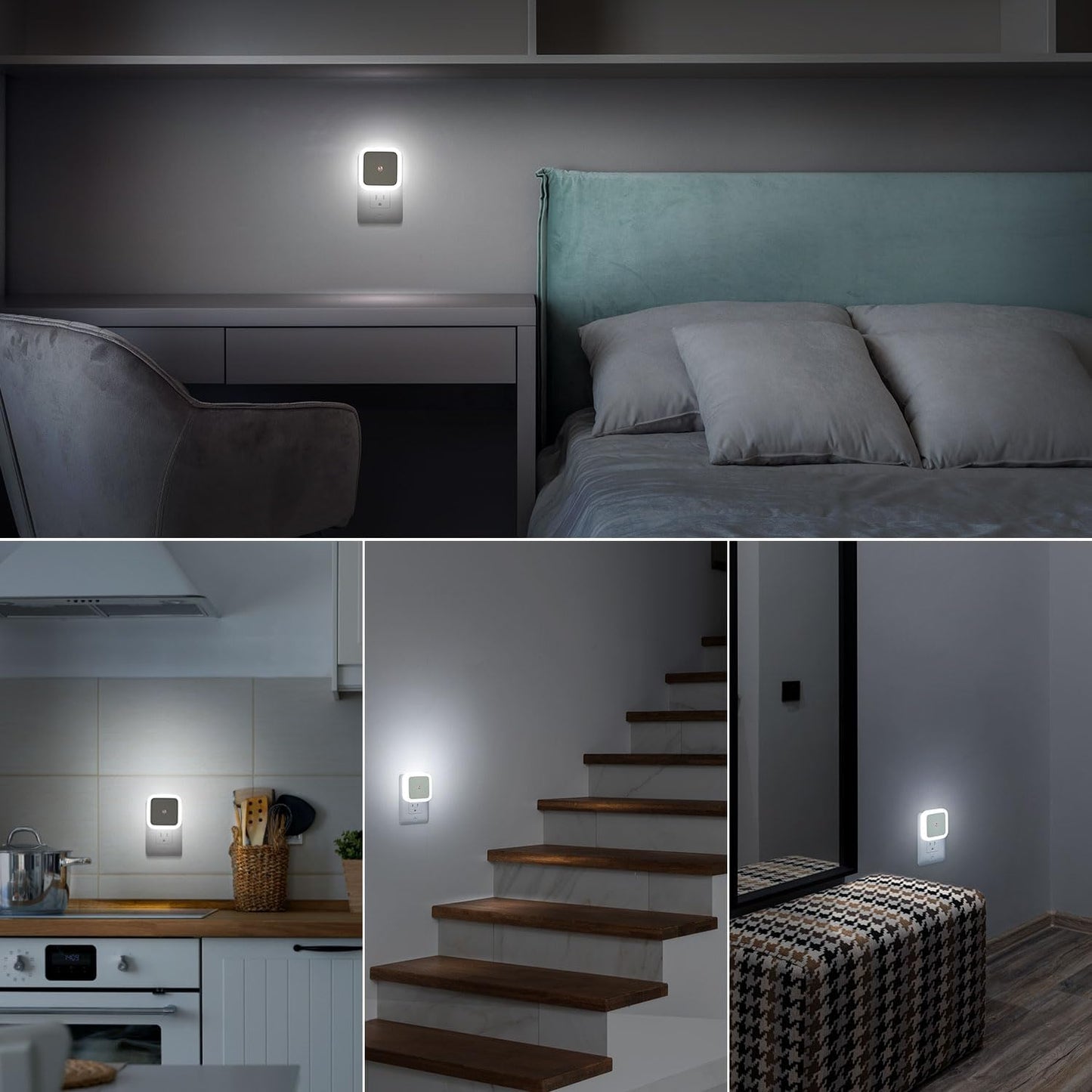 Sujeet Night Light, Night Lights Plug into Wall,Nightlight Plug in Night Light, Dusk to Dawn Night Lamp Led Night Lights for Adults Bedroom, Bathroom, Hallway (Amber)