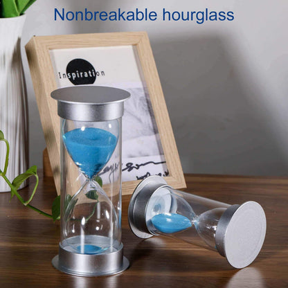 2 Minute Hourglass Sand Timer with Suction Cup,Unbreakable Sucker Sand Clock Timer 2 min,Plastic Mini Sand Watch,Rotatable Reloj De Arena for Kids Toothbrush(Blue)