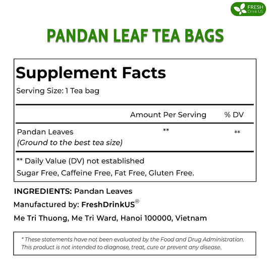 FreshDrinkUS, Premium 120 Spearmint Tea Bags, 100% Natural & Pure from Spearmint Leaves. Loose Leaf Spearmint Herbal Tea. Made with Natural Material Tea Bags. No Sugar, No Caffeine, No Gluten, Vegan.