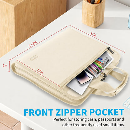 Important Document Organizer with Lock, Fireproof Accordion File Organizer