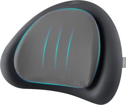Skechers Lumbar Pillow Premium Memory Foam,Double-Layer-Office Chair Cushion for Tailbone Pain Relief,Butt Pillow for Office Chair,Car seat Cushion,Long Sitting Office Workers,and Car Drivers,Black