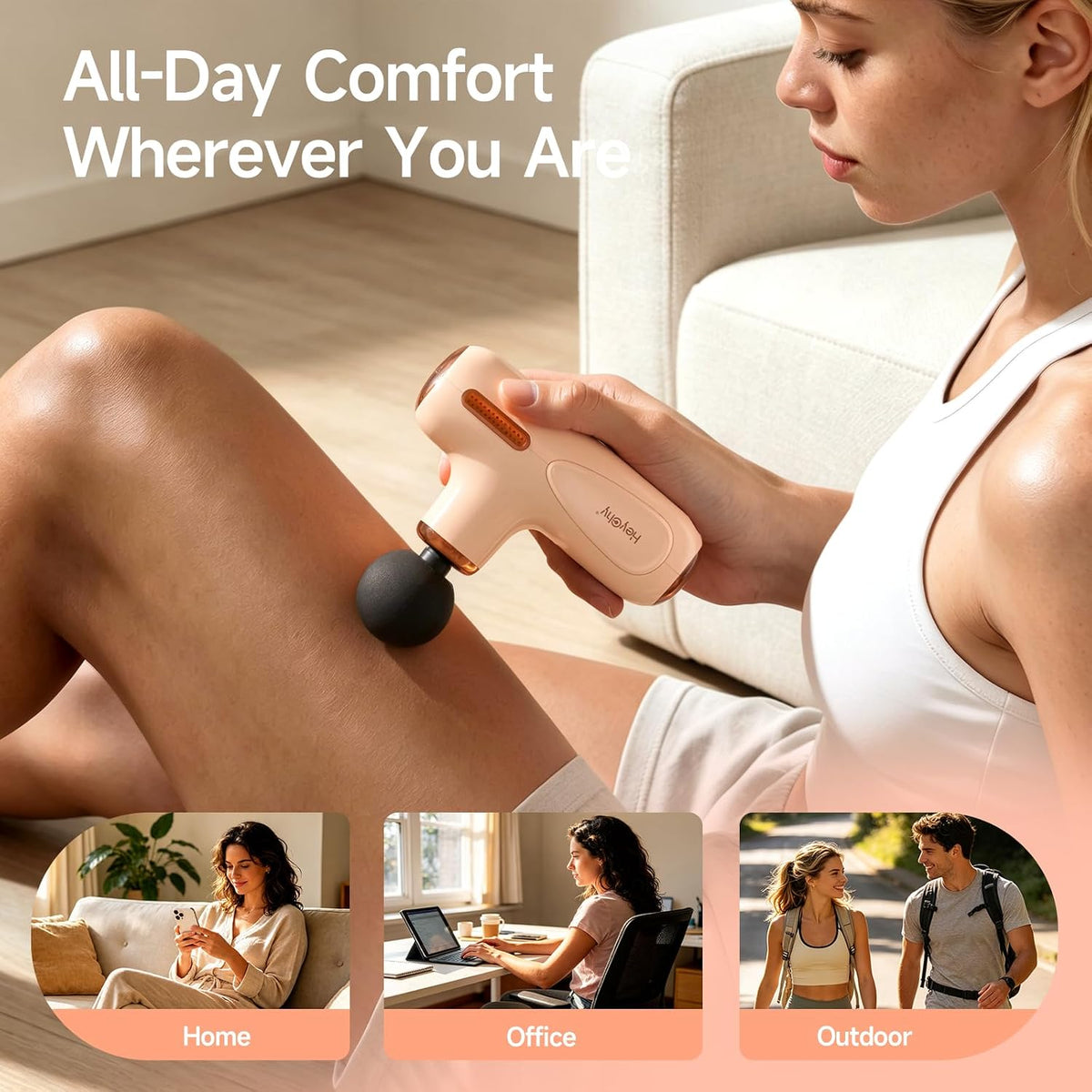 HEYCHY Super Mini Massage Gun Deep Tissue Portable Muscle Massager, C1 MINI