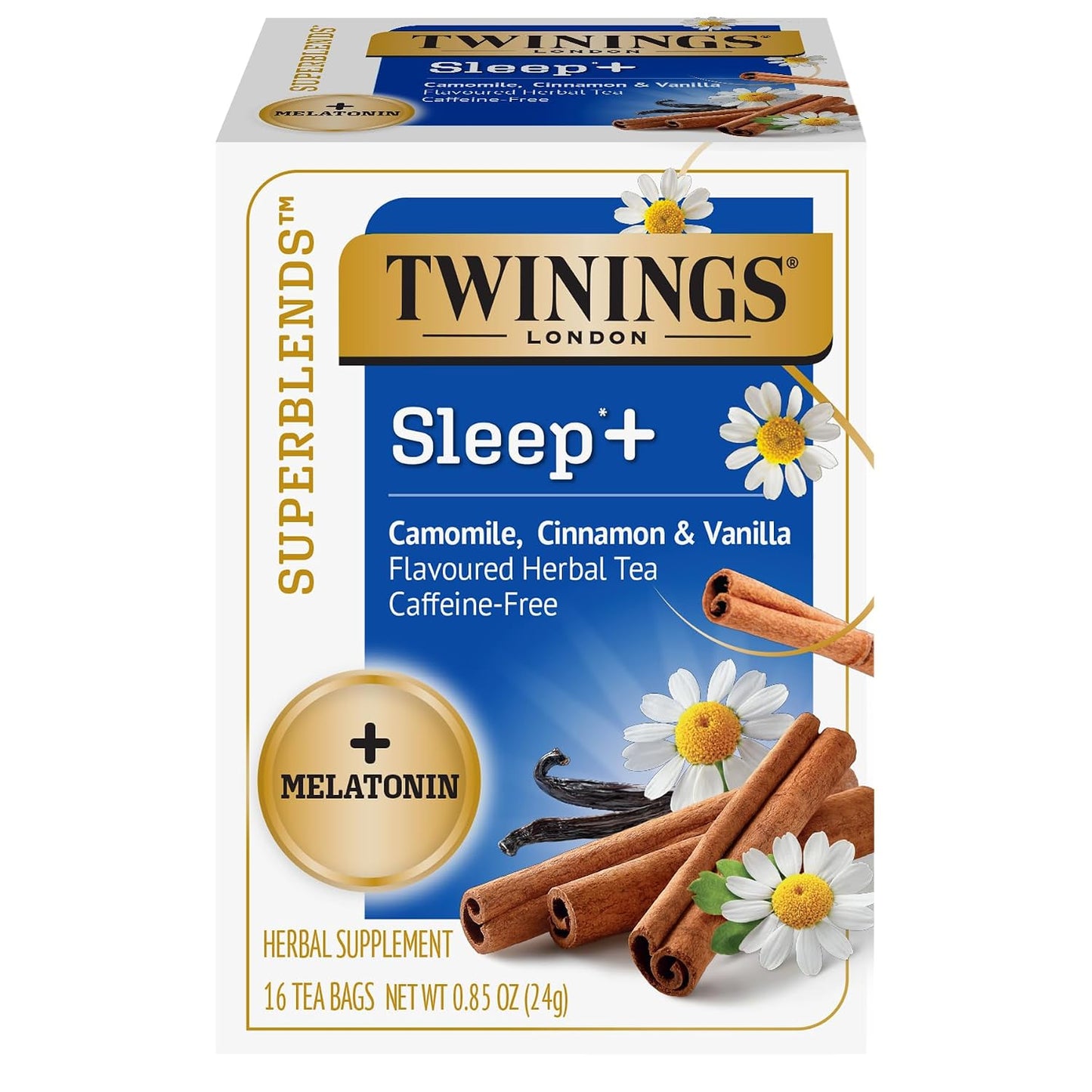 Twinings Peppermint with Probiotics Herbal Tea, 18 Count (Pack of 6), Supports Healthy Digestion, Naturally Caffeine-Free, Enjoy Hot or Iced, 108 Teabags