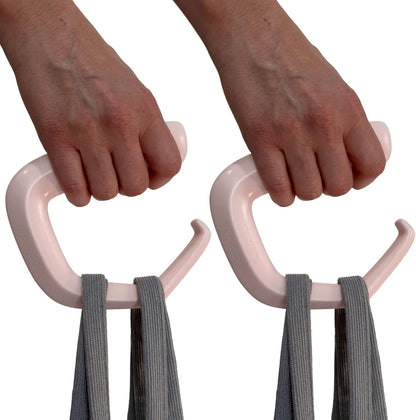 Grocery Bag Carrier (2 Pack) - Invented by Board Certified Orthotist – Ergonomic Lightweight Design - Also a Rehab & Recovery Aid, Carpal Tunnel, Arthritis, Weak Hands – All Ages - Black