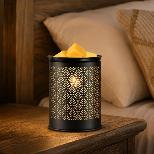 Wax Melt Warmer,Candle Warmer for Scented Metal Electric Wax Melter for Home Office Bedroom Gift & Decor and Perfect Christmas Gifts for Mom Women(foliage)