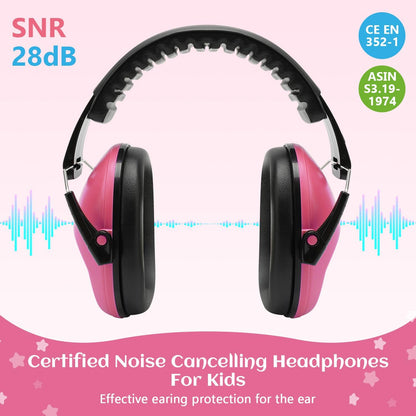 Floriogra 2 Pack Noise Canceling Headphones for Kids, Kids Ear Protection Earmuffs for Autism, Toddler, Children, Noise Cancelling Sound Proof Earmuffs/Headphones for Concerts, Air Shows, Fireworks