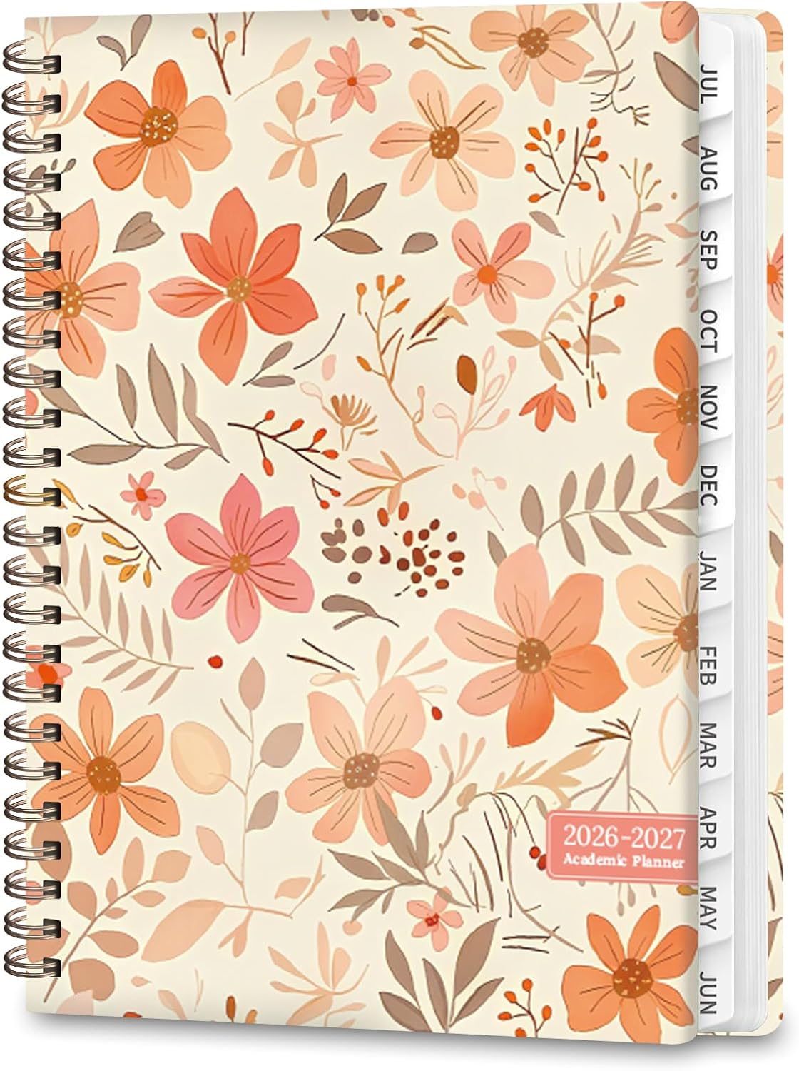 Planner 2026-2027, Weekly and Monthly Calendar Planner, JUL 2026 - JUN 2027 | A5(6.3'' x 8.5''), Hardcover, Agenda Book, Sprial Bound, Inner Pocket, Office and School Use