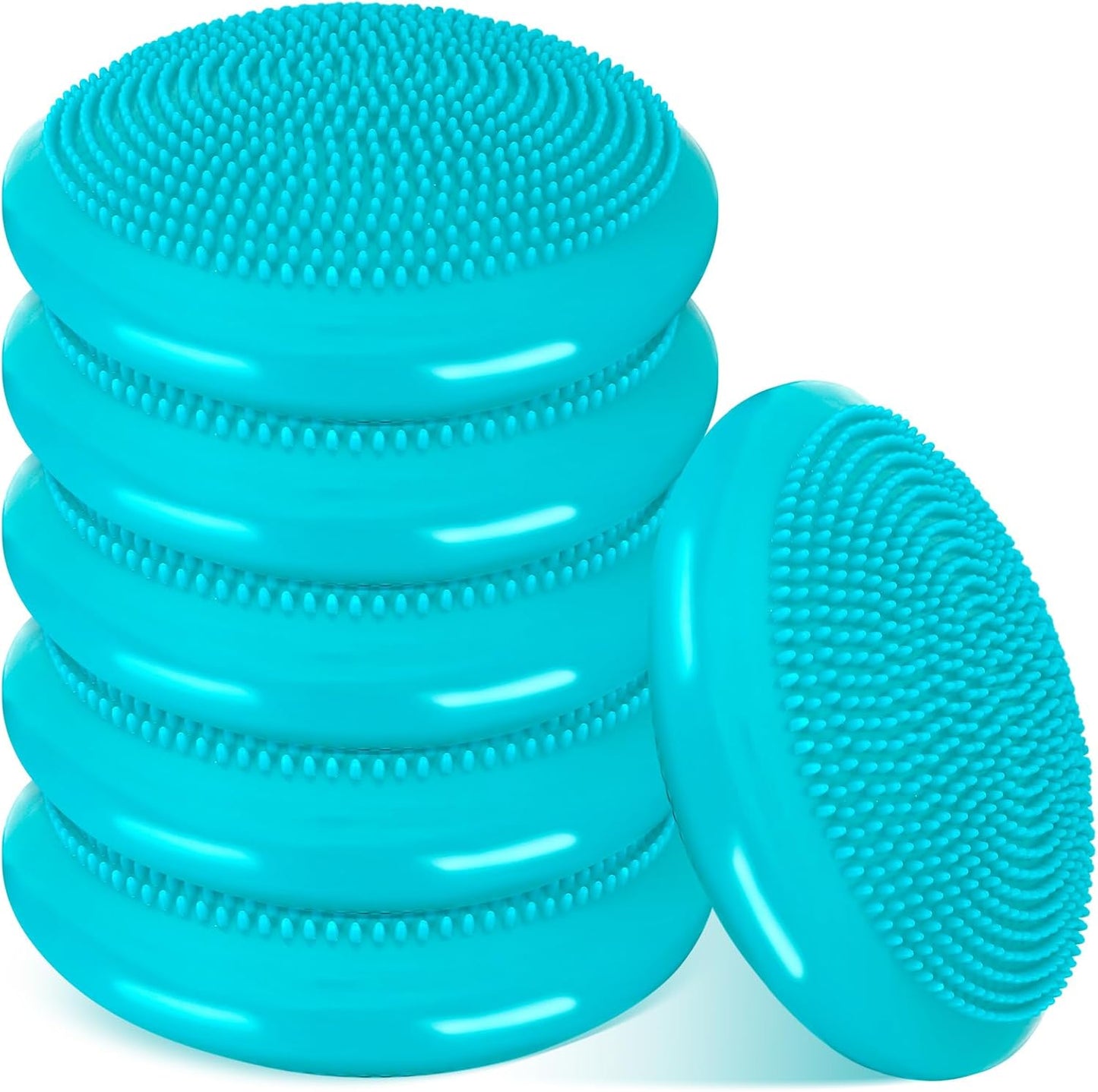 Amylove 6 Pcs Wiggle Seat Inflated Wobble Cushion for Sensory Kid 13 Inch Balance Disc Kids Flexible Seating Exercise Sensory Pad Chair Cushion for Classroom Office School (Bright)