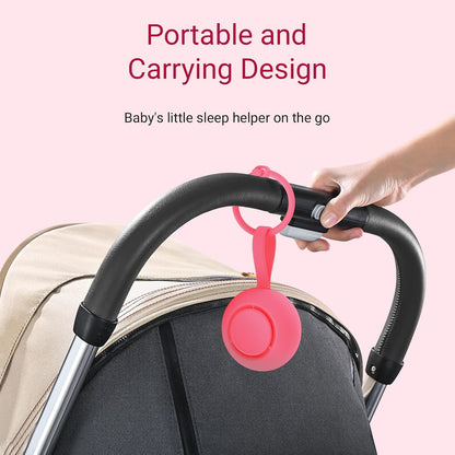 Portable Baby Sound Machine [White Noise for Babies Kids Adults][Timer Function][20 Soothing Sounds][Sleep Soother] 15 Hours Battery Life, Travel,Registry,Gifts,Shower,Clips on Baby Stroller