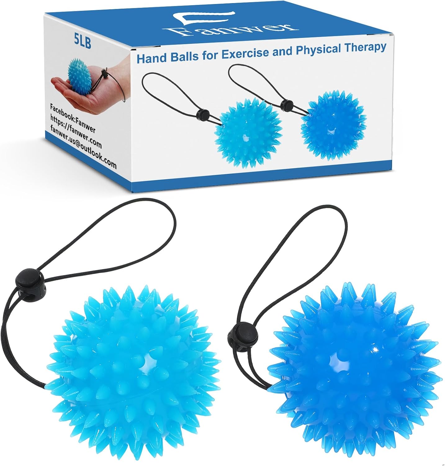 Hand Exerciser Finger Strengthener Balls, Grip Strength Trainer Enhance Flexibility, Relief Wrist Pain, Hand Therapy Balls Stress Relief Balls for Carpal Tunnel, Arthritis
