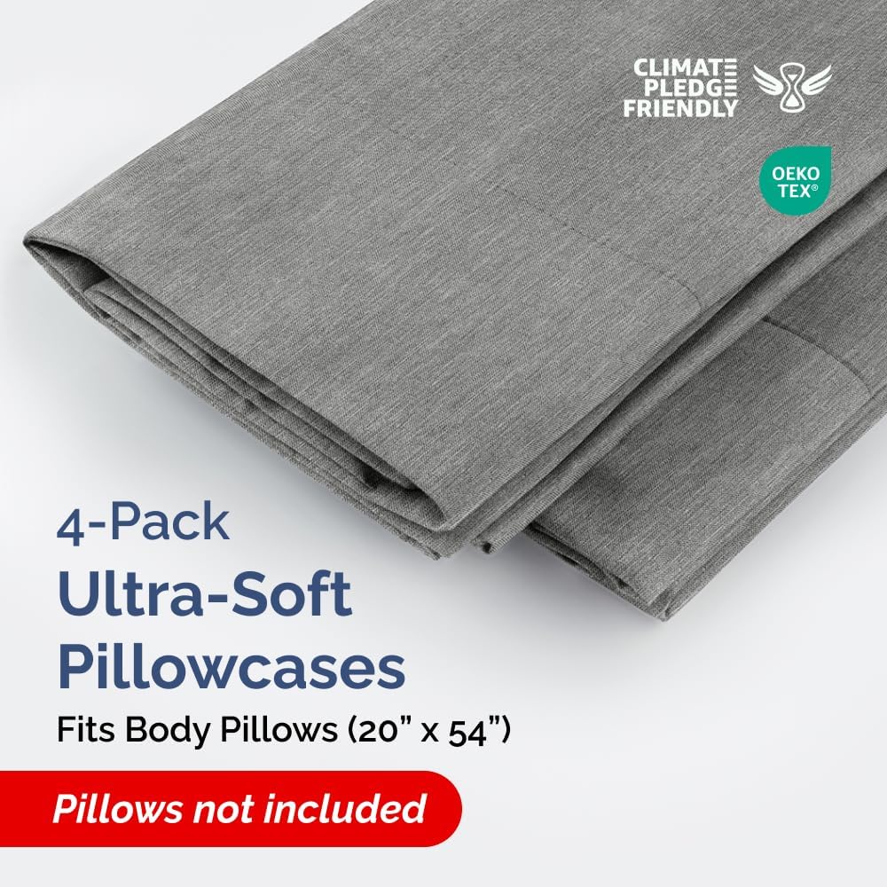 Standard Pillow Cases Set of 10 - Ultra Soft Hotel Quality Pillowcase Covers - Comfy, Cozy & Wrinkle Free - Shrink, Stain and Fade Resistant - Machine Washable Pillow Protectors - 10 Pcs Set - White - Colors A