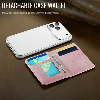 Vinich for MagSafe Wallet Magnetic RFID Blocking Card Holder, Rose Pink