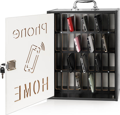 36 Slots Cell Phone Holder Classroom, Wooden Phone Lock Box