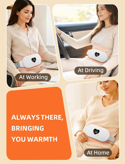 Glyduny Portable Heart Heating Pads, Electric Cordless Heat Pad