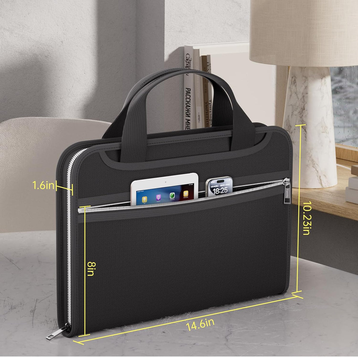 Tamfile Fireproof Accordion File Organizer, Expanding File Folder
