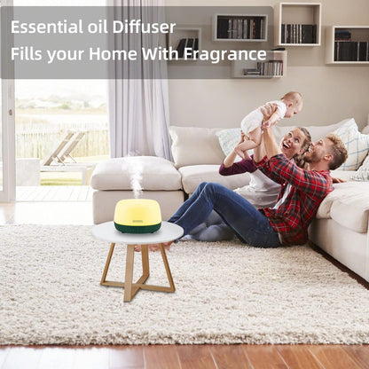 SEEDSEEL 300ML Essential Oil Diffuser with 7-Color LED Lights and Remote Control, Modern Minimalist Design, High-Efficiency Ultrasonic Mist Aromatherapy Diffuser for Home