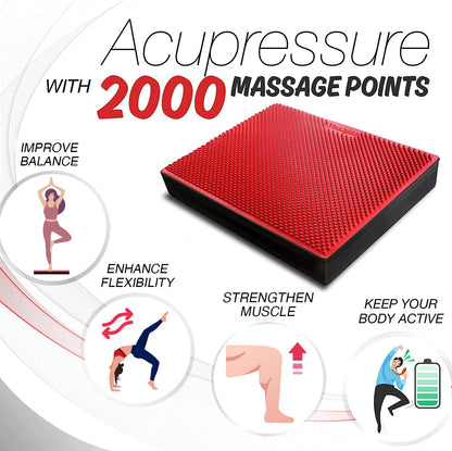 Yes4All Balance Pad, Nonslip TPE Foam Balance Pad with Upgraded Sizes - L, XL, XXL Balance Mat for Fitness, Yoga & Stability Training - Multicolor Options