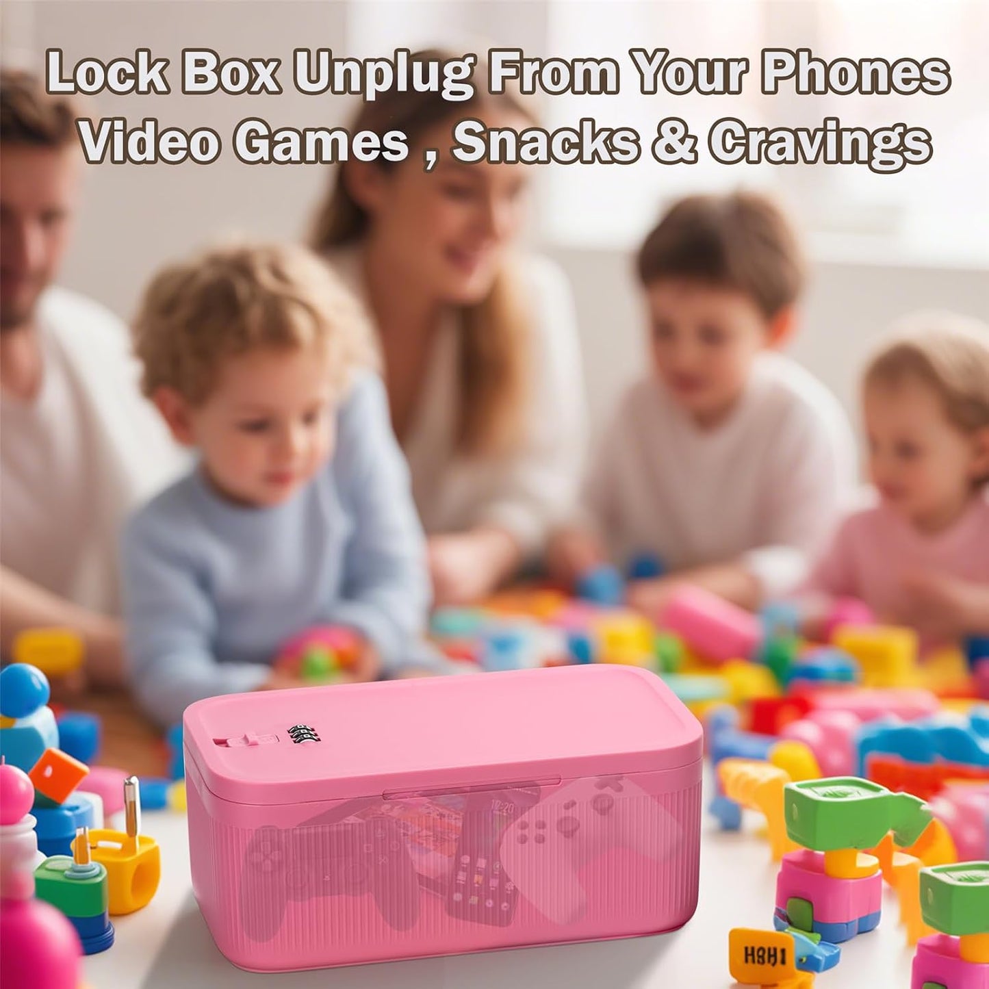 Medication Lock Box,Small Lockable Storage Box with Combination Code for Phone,Medicine Safe,Food, Home,Refrigerator,Office,Personal Items,Travel,Gift