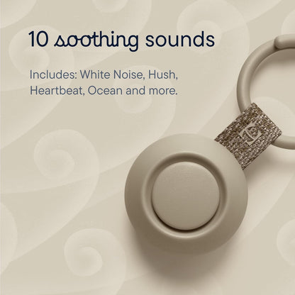 Hatch Go | Portable Sound Machine for Babies and Kids | Sleep Soother | 10 Soothing Sounds | White Noise | Shush | Travel | Registry Gift | Baby Shower | Clips on Stroller | Putty