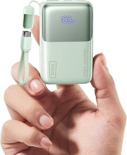 INIU Mini Portable Charger, Small 10000mAh 45W Fast Charging Power Bank