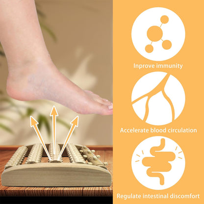 Foot Massager Roller (One Foot). Plantar Fasciitis & Pain Relief. Shiatsu & Acupressure Reflexology Tool, Myofascial Release, Trigger Point Acupuncture. (5.55x4.57x1.77 inch)