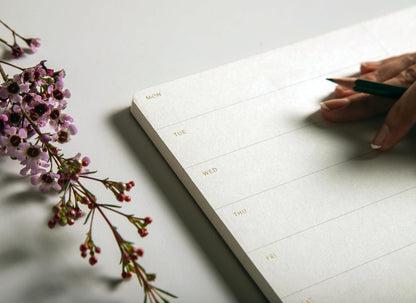 Daily Planner Notepad, A4, 52 Sheets, Undated,Time Blocking,Hourly Schedule