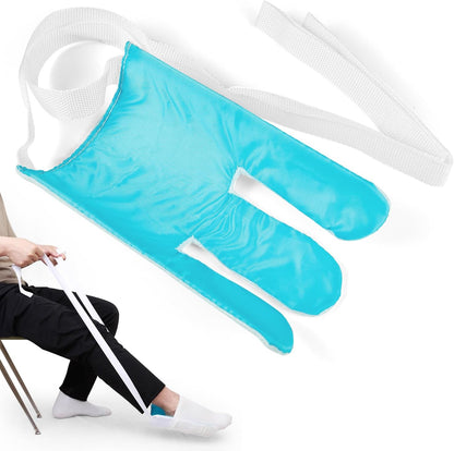 Sock Aid - Sock Aids for Putting On Socks - Sock Aid Device for Putting Socks Easy On and Off for Seniors, Disabled, Pregnant - Sock Helper Aide Tool - Sock Assistant Device (Blue)