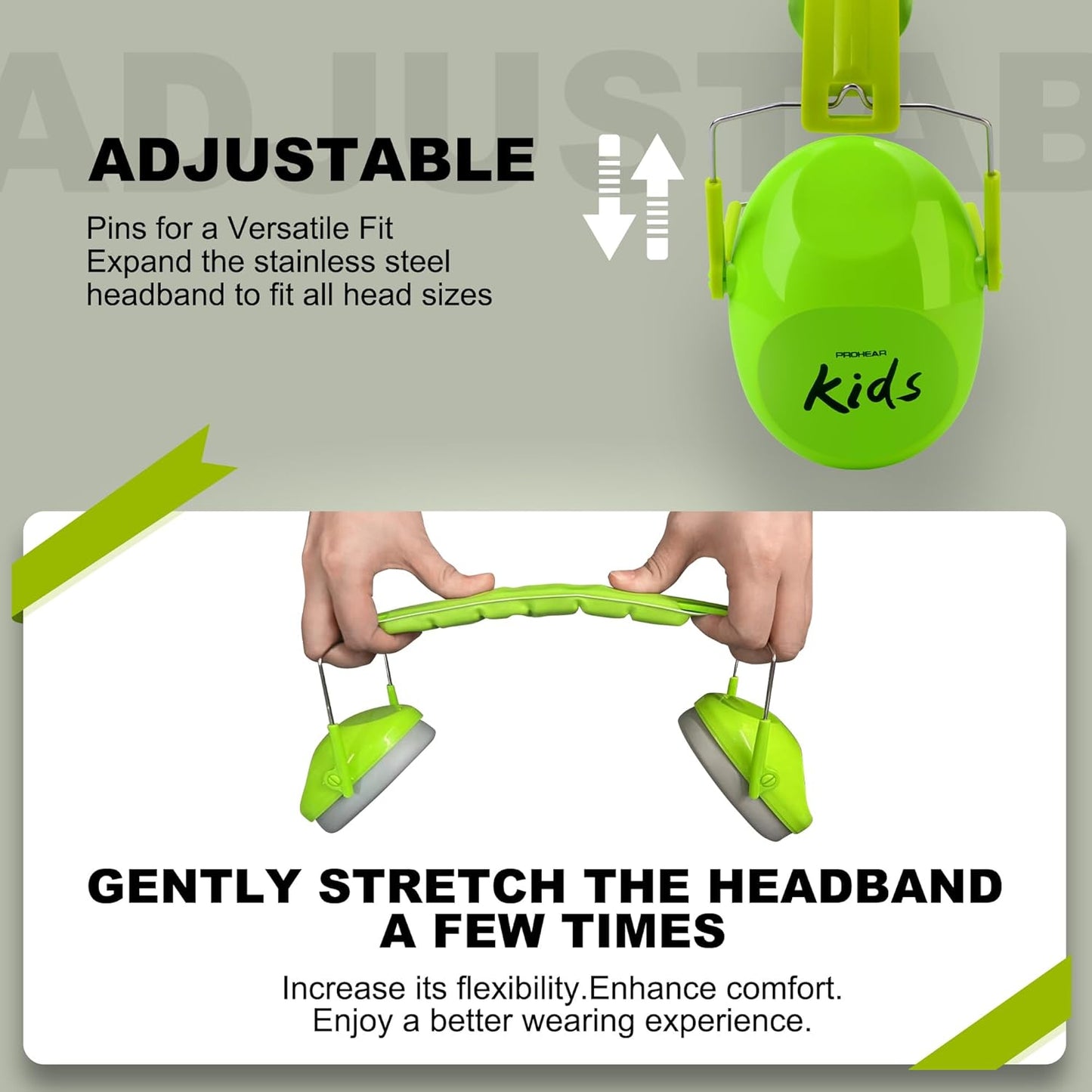 PROHEAR 032 Kids Ear Protection – Ear Muffs for Noise Reduction, 25NRR Noise Cancelling Headphones for Kids,Toddlers, Autism, Sensory Use, Hearing Protection – Orange